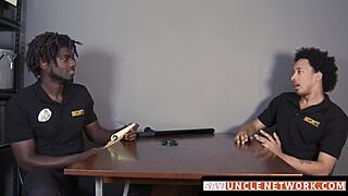 Sayunclenetwork Com - Muscle Officer Drills Gay Guy Bareback.