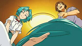 hey, check out these twin uncensored hentai babes in wild lesbian creampie action with a group