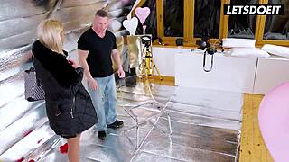 Busty Babe Cherry Kiss Feels Raunchy Passion in Bent Over Fuck with Photographer on Valentine's Day