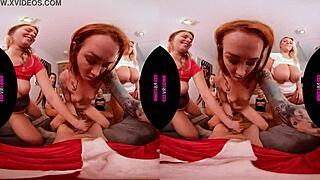 vrconk presents a group of playful girls awaiting santa's arrival