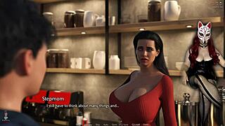 Golden Boy 17 Reveals Mature Pussy Under Skirt in Game