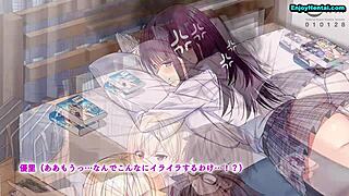 Love triangle unfolds in steamy anime hentai scenes