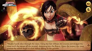 princess quest demo featuring tall redhead character