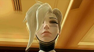 waifu sex simulator - mercy gets her blonde ass and pussy fucked hard