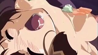 is that naked anime babe ready to be teased and prodded with food?