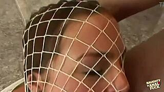 this chubby brunette loves sucking cock and taking anal in threesomes