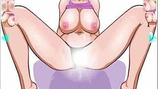 aokk anime girl gets banged hard in wild cartoon action