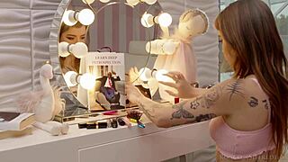 eden ivy and scarlett jones dive into wild anal and rimjob threesome. dirty ffm action unfolds!