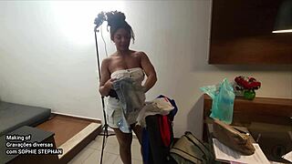 Watch Sophie Stephan Bent Over In Lingerie For Doggy Style Fucking With Monster Cock, Big Tits On Display!