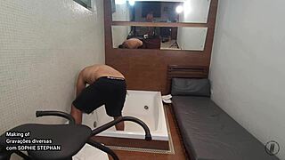 Watch Sophie Stephan Bent Over In Lingerie For Doggy Style Fucking With Monster Cock, Big Tits On Display!