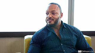 Black Cock Stretches Adrian's Ass In Shower