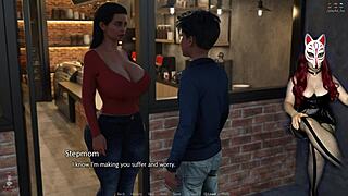 Golden Boy 17 Reveals Mature Pussy Under Skirt in Game
