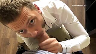 Blowjob in Office with Monster Cock Leading to Huge Cum Epic Facial