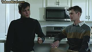 Damn! Hairy Stud Gets Barebacked in a Kinky Foot Fetish 3some!