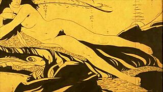 Detailed vintage erotic cartoon drawings from antique anime collections