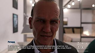 wife cheats with old man in 3d hentai cum on face