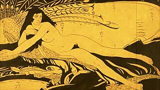 Detailed vintage erotic cartoon drawings from antique anime collections
