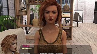 Complete Gameplay Haley's Story Part 1 With Ebony Bodybuilder Bathing In Underwear!