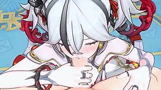 Creampie akce v horkém 3D anime hentai videu 226.