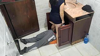 i trusted my wife with the plumber, but she shocked me in the bathroom