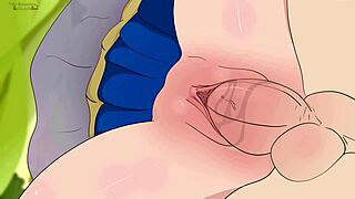 aqua's short skirt seduces kazuma in this hentai parody