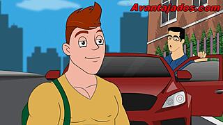 Gay College Boys Get Down with Dirty Action in Animation