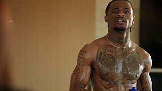 Naughty wife Sarah sneaks a secret BBC workout with intense action