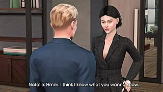 Natalie's secret affair in 3d hentai preview