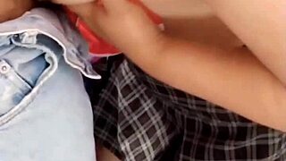 Cogiendo Mamada y Chupada - Mexican Student in Slutty Uniform Gets Wild