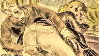 Vintage Erotic Comic Illustration