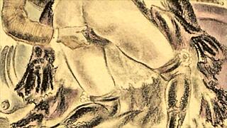 Vintage Erotic Comic Illustration