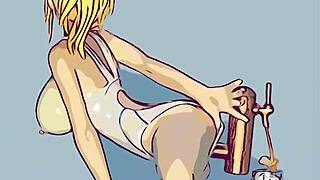 Takaoka mizuki beer server figure from animation