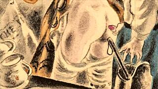 Vintage Erotic Comic Illustration