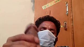 hot gay masturbation in wife's silk gown turns steamy