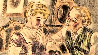 Vintage Erotic Comic Illustration