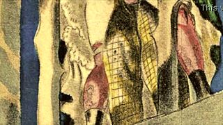 Vintage Erotic Comic Illustration