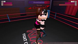 Nagini battles Julia in kinky fight club at night club with dancing