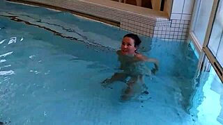 Hungarian Amateurs Risky Flashing Ass And Tits While Masturbating In Public Spa Center