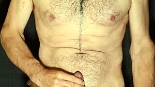 Gay man exposes and jerks off his monster cock!