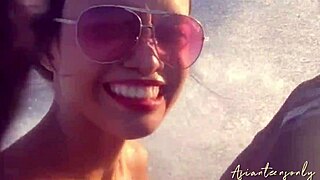 Proper Cumshot Into Pussy After Having Fun With Jet Sky And Beach