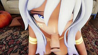hentai vtuber elfie love, wanna see me suck you off in 3d vrchat mmd?