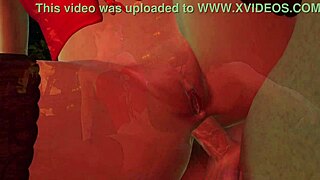 Hey, wanna see wild New Year's Eve banging with a 3D elf animation?