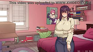 Amy Discovers Her Unique Roommate in Steamy Shower