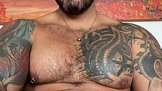 Viktor Rom unleashes massive cumshots as dominant BBC Latino muscle man