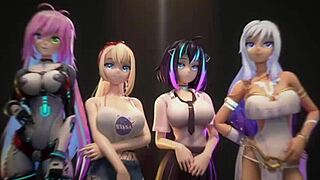 hentai vtuber elfie love, wanna see me suck you off in 3d vrchat mmd?