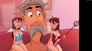 Angel or Devil? A Slut Teasing Married Men in Naughty Home Animation. So Wild!
