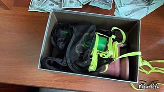 Hot gift for milf stepmom from stepson for double penetration