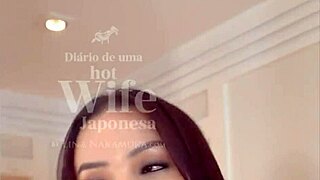 Negao fucks wife hard while cuckold jerks off, Asian slut asks for facials - John Coffee - Lina Nakamura