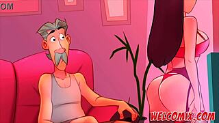 Angel or Devil? A Slut Teasing Married Men in Naughty Home Animation. So Wild!
