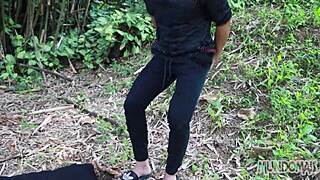 i fucked bareback in the woods with a monster cock